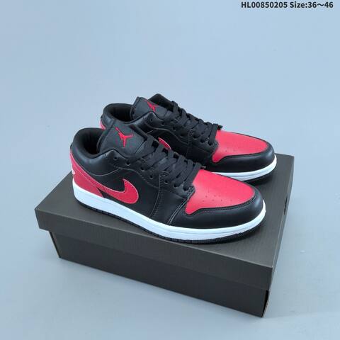 Air Jordan 1 Low Bred AIR JORDAN 1 Aj1 Lifestyle BS-66693