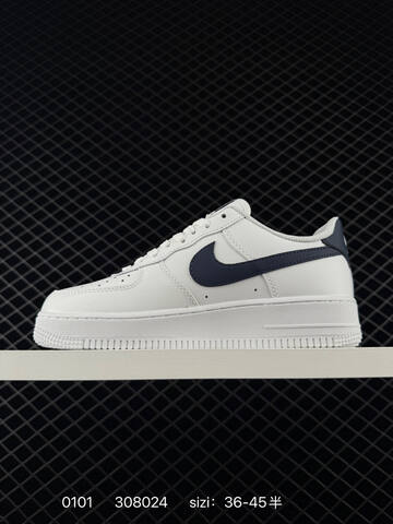 Nike Air Force 1 07 Low White Navy EU 36-45 Casual - Unisex (BS-73352)