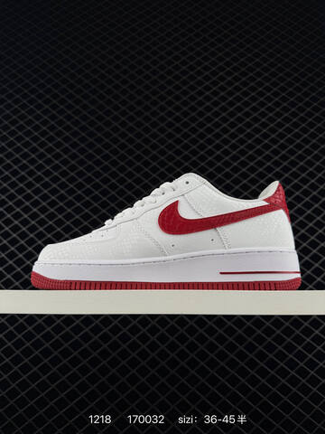 Nike Air Force 1 Low White Red EU 36-45 5 Lifestyle - Unisex (BS-73622)
