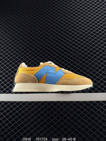 New Balance 327 Tan Yellow Blue Cream Black EU 36-45 Sneaker Unisex BS-82816