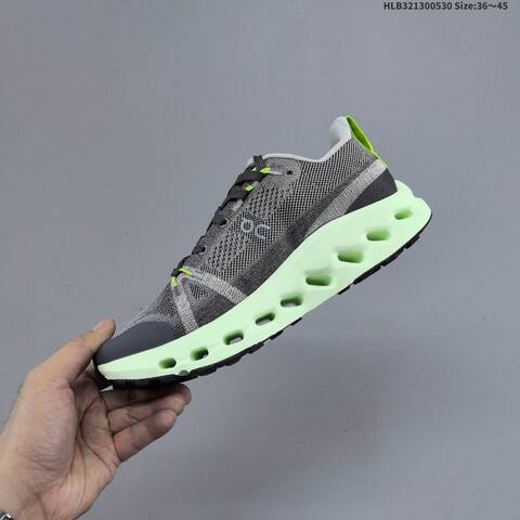 On Cloudsurfer Trail Dark Gray Neon Green EU 36-45 Trail Shoe Trail Running Sneakers - Unisex (BS-69508)