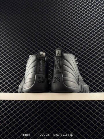 Jordan Air Jordan 12 Retro Winterized Triple Black EU 36-47 Basketball Shoe - Unisex BS-80775
