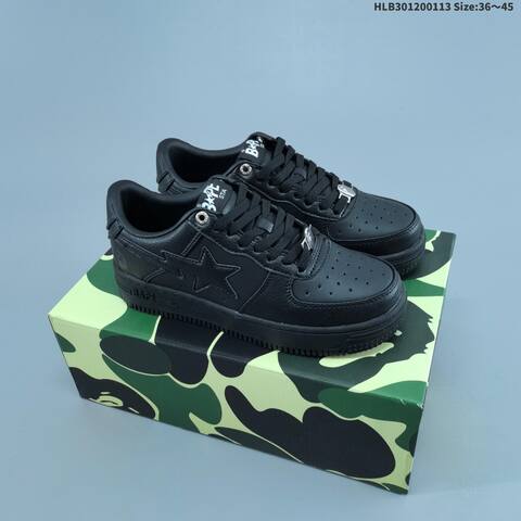 BAPE BAPE STA Low University Blue White Black EU 36-45 Skate Shoe - Unisex BS-62022