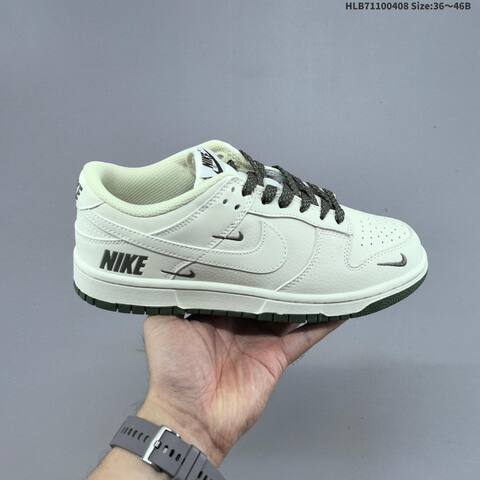 Nike Dunk Low Off White Dark Green EU 36-46 Skate Shoe - Unisex BS-60895