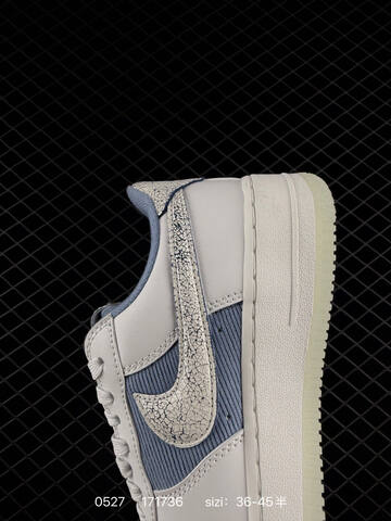 Nike Air Force 1 White Light Blue Navy Off White EU 36-45 Lifestyle - Unisex (BS-71175)