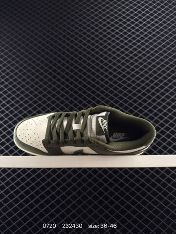 Nike Dunk Low Sail Dark Olive Green White EU 36-46 Skate Shoe - Unisex (BS-81040)