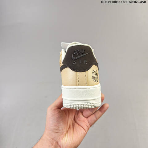 Nike Air Force 1 Low Tan Brown White Off White EU 36-45 Sneaker - Unisex (BS-63533)