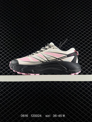 HOKA ONE ONE Mafate Speed 2 Low White Black Pink EU 36-45 Trail Shoe Trail Running Sneakers Unisex BS-86196