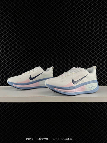 Nike Vomero 18 White Pink Light Blue Navy EU 36-41 Running Shoe - Unisex (BS-70721)