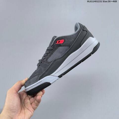 Jordan Flight Court Dark Grey Black Red EU 36-46 Casual - Unisex (BS-67169)