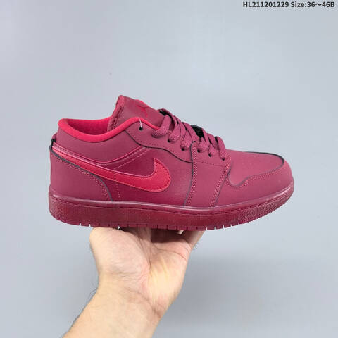 Nike Air Jordan 1 Low OG Burgundy Red 36-46 Lifestyle - Unisex (BS-67201)