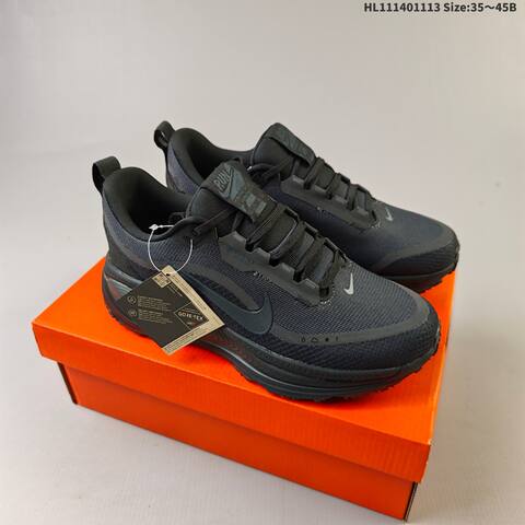 Nike Vomero 18 GTX ReactX Air Zoom Black Dark Gray Light Gray White EU 35-45 Running Shoe - Unisex (BS-63776)