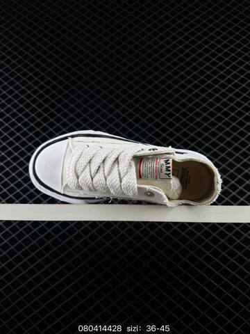 Maison MIHARA YASUHIRO Original Sole Canvas Low Black White EU 36-45 Skate Shoe Skate Sneakers - Unisex (BS-84490)