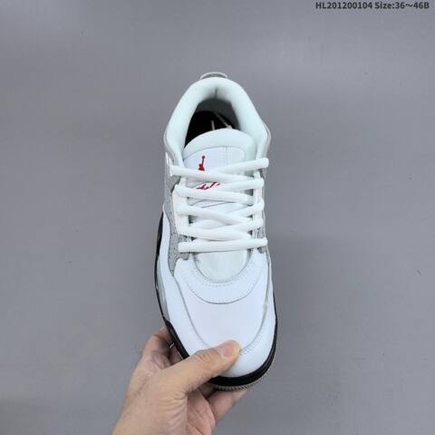 Jordan Air Jordan 4 RM White Cement 36 46 Basketball - Unisex (BS-67124)