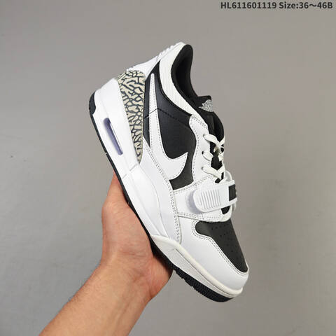 Jordan Air Jordan Legacy 312 Low Black White Gray 36 46B Lifestyle - Women's (BS-63479)