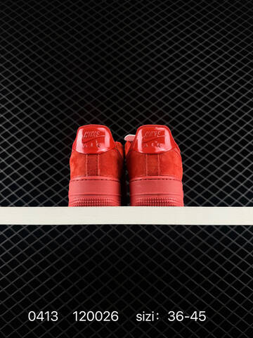Nike Air Force 1 07 Low Triple Red Suede With Patent Red Accents EU 36-45 Lifestyle - Unisex BS-72140