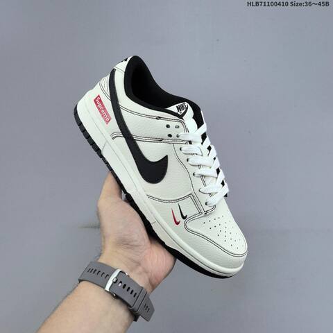 Nike Dunk SB Low Supreme Off White Navy Red Black EU 36-45 Skate Shoe - Unisex (BS-60848)