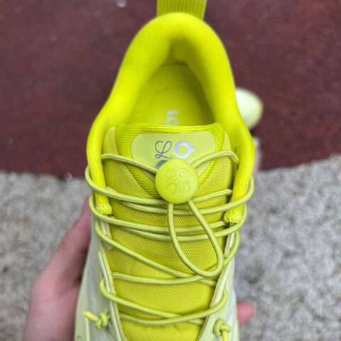 LOEWE x On Cloudsolo 3WF30602420 Lime Green Pale Yellow US 5 EU 36 UK 3 JP 22 Running Shoe Running Sneakers - Women's (BS-86772)