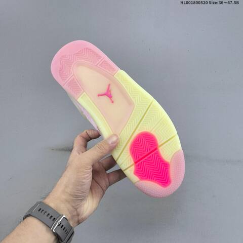 Jordan Air Jordan 4 Retro Pink Cream EU 36-47 5 Basketball - Unisex (BS-65921)