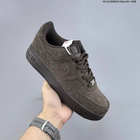 Nike Air Force 1 07 IU2363-200 Dark Brown EU 36-45 Skate Shoe - Unisex BS-60711
