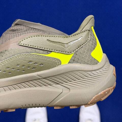 HOKA ONE ONE Project Transport Olive Neon Yellow Brown Trail Shoe Trail Running Sneakers (BS-86815)