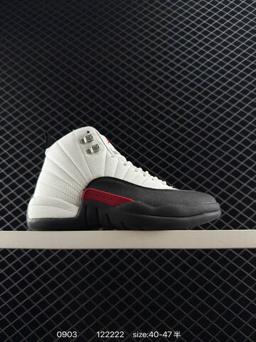 Jordan Air Jordan 12 Retro White Red Black EU 36-47 Basketball Shoe - Unisex BS-80774