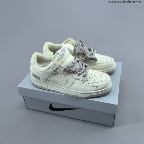 Nike SB Dunk Low Sail Navy Silver Off White EU 36-45 Skate Shoe - Unisex BS-61894