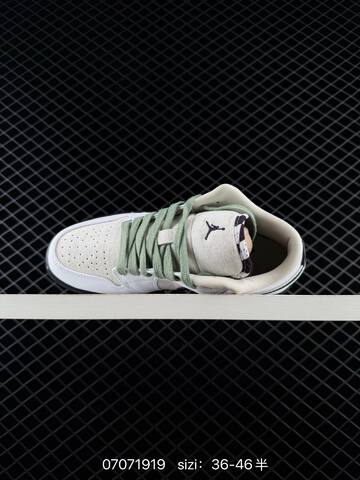 Jordan Air Jordan 1 Low White Beige Light Green Black Red EU 36-46 Lifestyle - Unisex (BS-70367)