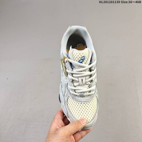 ASICS Gel-NYC Cream Light Grey Blue EU 36-46 Running Shoe Running Sneakers - Unisex (BS-69202)