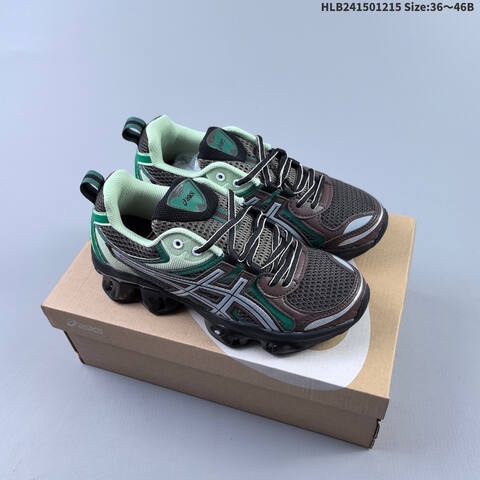 ASICS GEL-Quantum Kinetic Black Grey Blue Gold EU 36-46 Running Shoe Running Sneakers - Unisex (BS-69148)