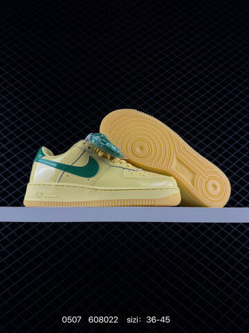 Nike Air Force 1 Pale Yellow Green Gum Yellow EU 36-45 Lifestyle - Unisex (BS-71625)