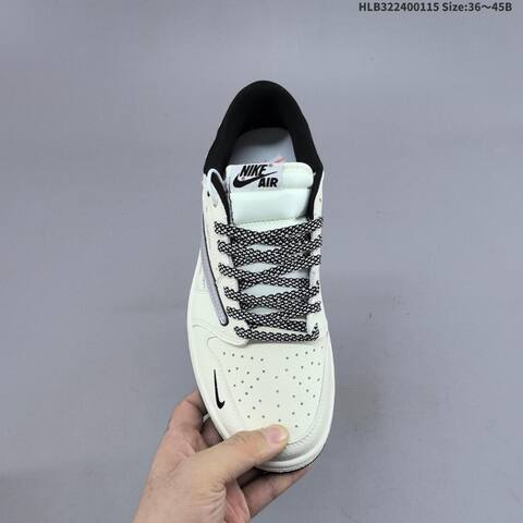 Nike Air Jordan 1 White Black Grey 36 45 Lifestyle - Unisex (BS-66969)