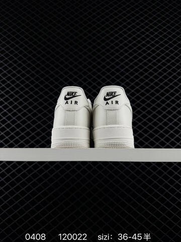 Nike Air Force 1 07 Sail Off-white With Black Mini Swoosh EU 36-45 With Half Sizes Lifestyle - Unisex BS-72247