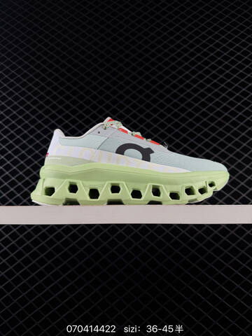 On Cloudmonster Light Green White Grey EU 36-45 Running Shoe Running Sneakers - Unisex (BS-85077)