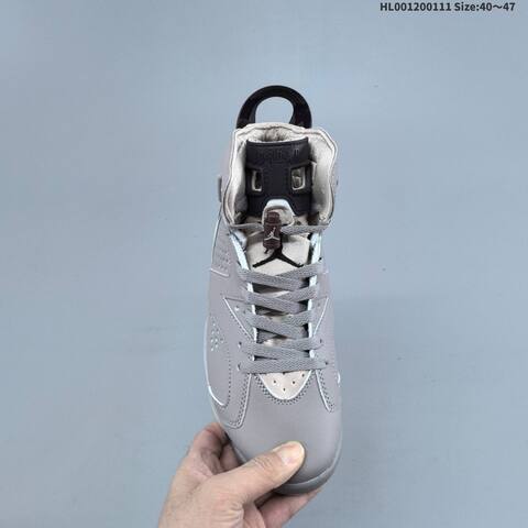Jordan Air Jordan 6 Retro Grey Black Light Blue 40 47 Basketball - Men's (BS-67011)