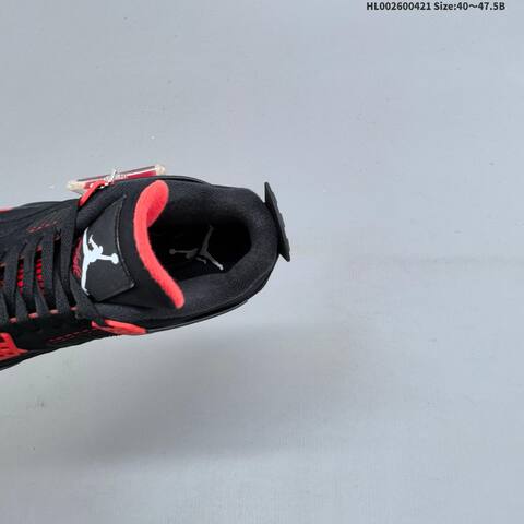 Jordan Air Jordan 4 Retro Black Red 40 47 5 Basketball - Men's (BS-66102)