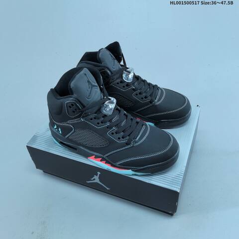 Jordan Air Jordan 5 Retro Black Teal Red 36 47 5 Basketball - Unisex (BS-65945)