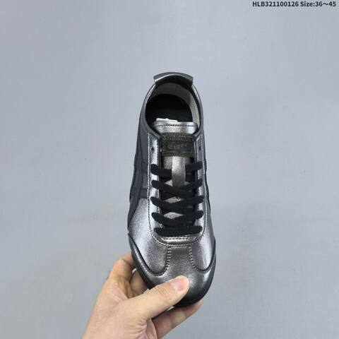 Onitsuka Tiger MEXICO 66 Metallic Dark Silver Black EU 36-45 Sneaker Casual Sneakers - Unisex BS-69036