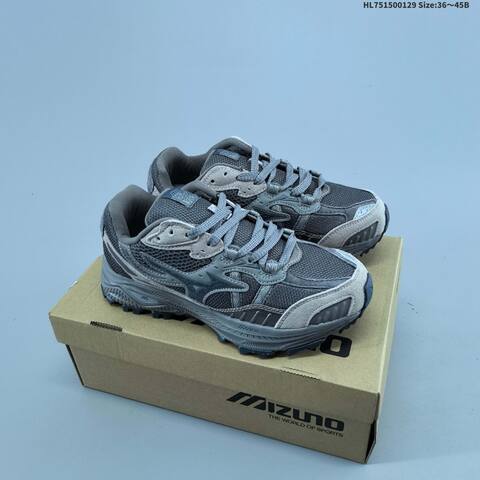 Mizuno Wave Rider 10 Beige Grey Purple EU 36-45 Trail Shoe Trail Running Sneakers - Unisex (BS-69849)