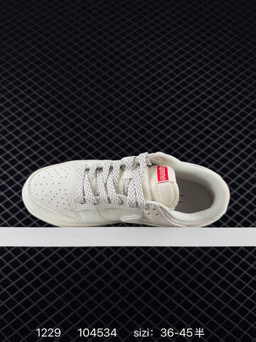 Nike SB Dunk Low Sail White With Red Accents EU 36-45 5 Skate - Unisex BS-73410