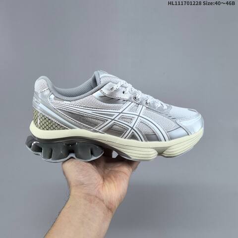 ASICS Gel-Kinetic Fluent Grey Silver Black Blue EU 40-46 Running Shoe Running Sneakers - Men's (BS-69116)