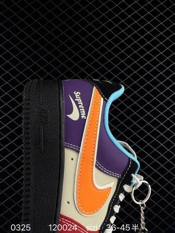 Nike Air Force 1 Low Black Red Purple Orange Beige EU 36-45 Skate - Unisex (BS-72466)