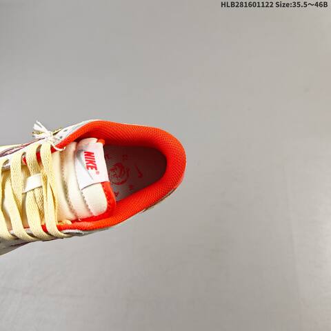 Nike SB Dunk Low Grey Red Pale Yellow Orange EU 35 5-46 Skate Shoe - Unisex BS-63238