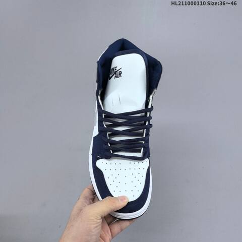 Jordan Air Jordan 1 High OG 85 Midnight Navy White EU 36-46 Basketball - Unisex (BS-67029)