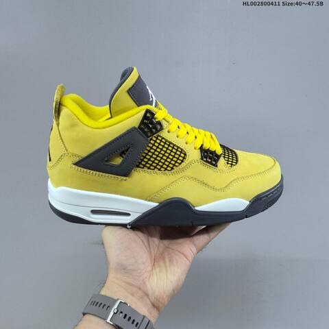 Jordan Air Jordan 4 Retro Tour Yellow Black White EU 40-47 5 Basketball - Men's (BS-66243)