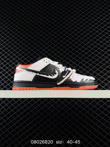 Nike SB Dunk Low Pro White Black Orange 40-45 Skate - Men's (BS-69978)