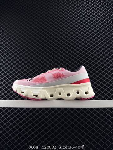 On Cloudmonster Hyper Pink Red Cream Black EU 36-40 Running Shoe Running Sneakers - Unisex (BS-85567)