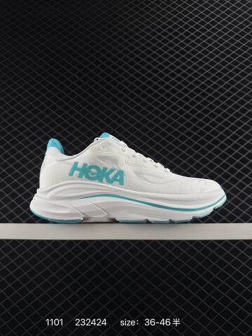 HOKA ONE ONE Clifton 10 White Cyan EU 36-46 Running Shoe Running Sneakers Unisex BS-86401