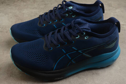 ASICS GEL-KAYANO 31 PLATINUM 1011B869-401 Navy Blue Aqua US 9 5 EUR 43 5 UK 8 5 CM 27 5 Running Shoe Running Sneakers - Men's (BS-59580)