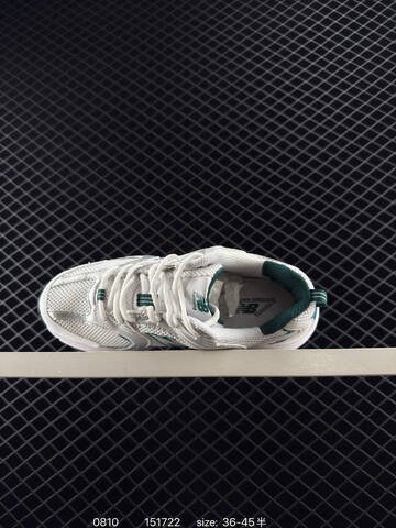 New Balance 530 white silver green black
